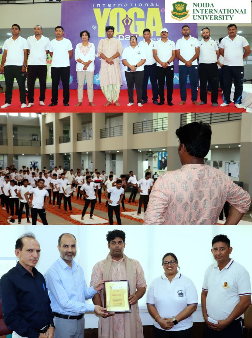 NIU successfully hosted The Rubber Boy of India on International Yoga Day 2024