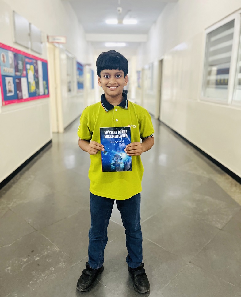 Daivik, a 5th grade student, Manthan School in Hyderabad