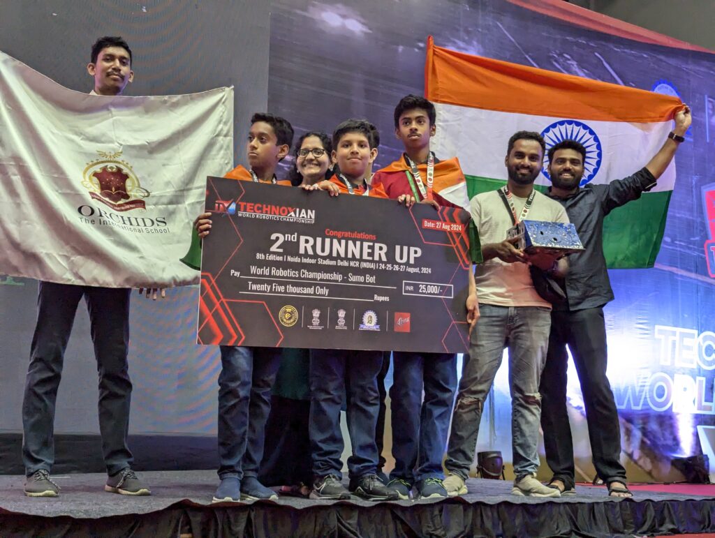 Orchids The International School Students Achieve Top Honors at TechnoXian 2024 Global Robotics Championship