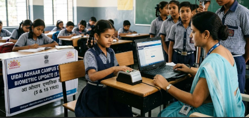 UIDAI Crosses 2 Crore Mark in Aadhaar Biometric Updates for Schoolchildren