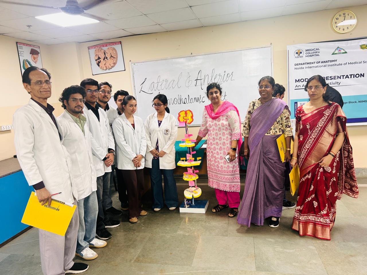 Not only intelligent, creative too: MBBS students of NIIMS excel in the model-making competition
