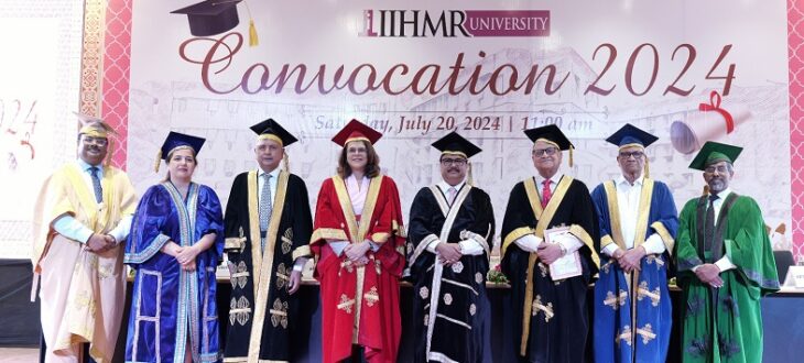 Post-culmination of two-fruitful years, IIHMR University celebrated 8 top achievers with the prestigious “Shri V.P. Agarwal” gold and silver medals. 